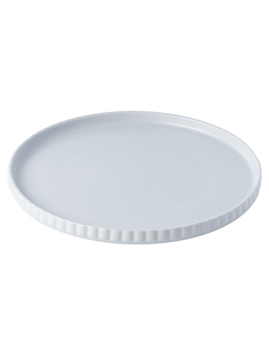 PLATO TRINCHE REDON, 26 CM, GRIS CLARO