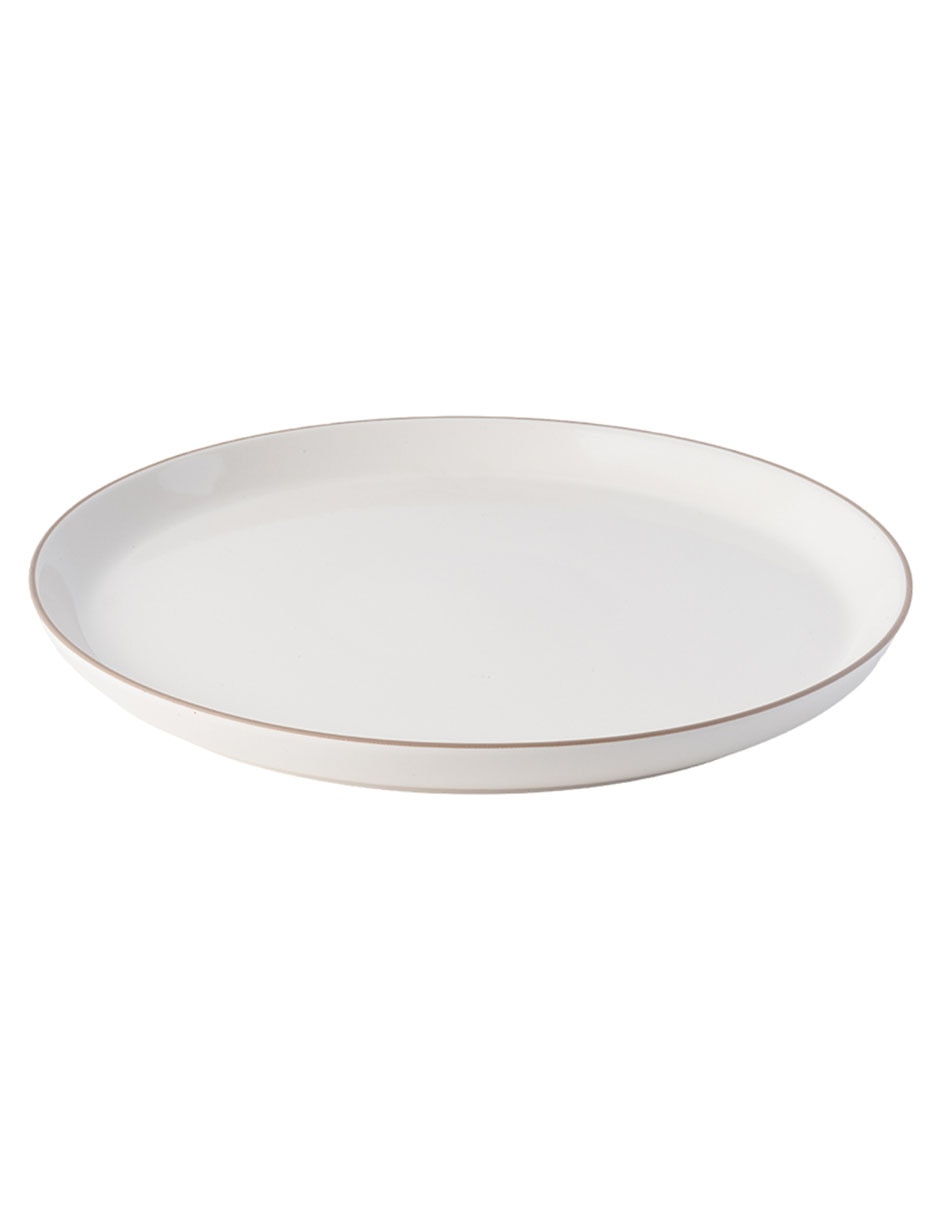 PLATO TRINCHE REDONDO, 27.2 CM, BEIGE
