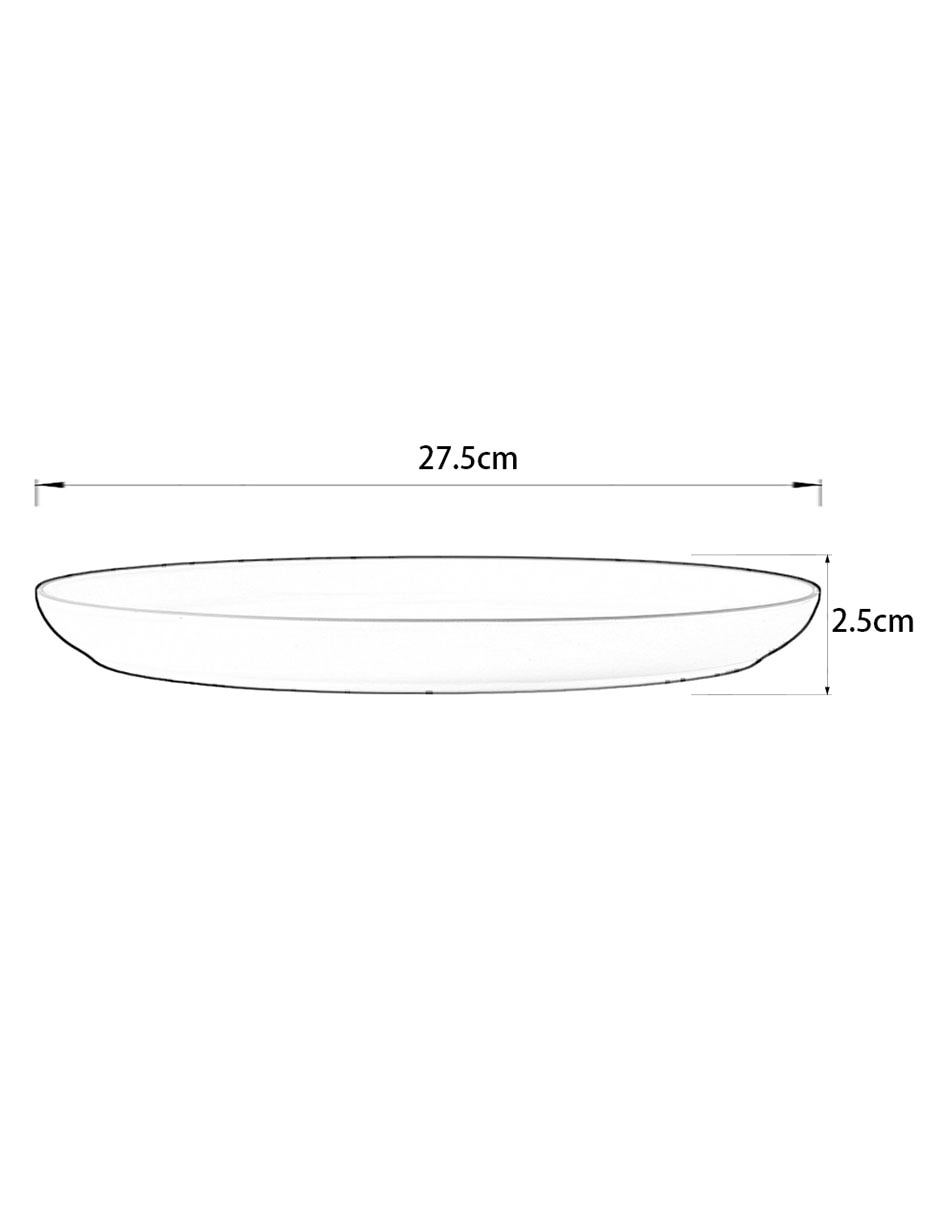 PLATO TRINCHE REDONDO, 27.2 CM, BEIGE