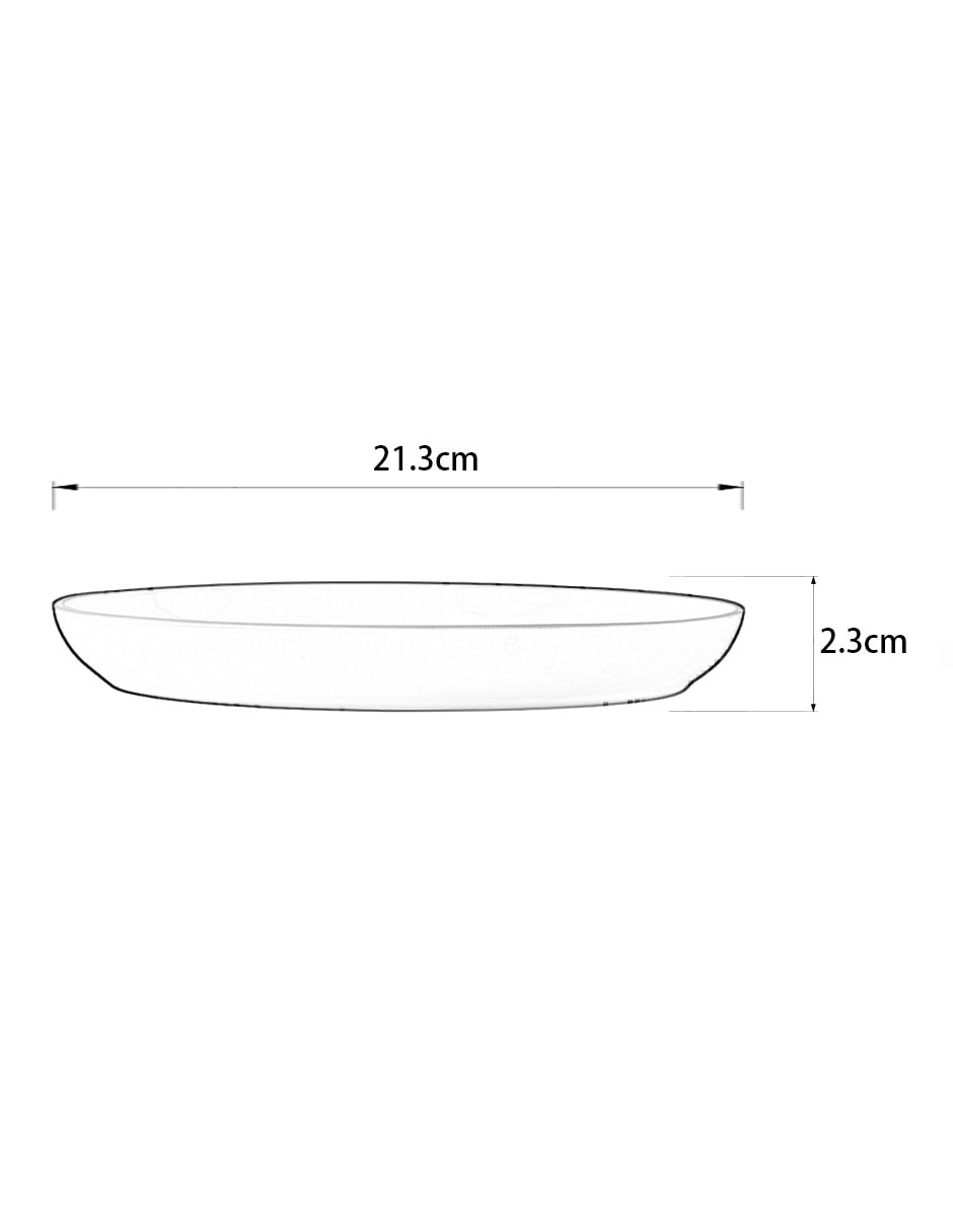 PLATO ENSALADA REDO, 21 CM, AZUL CLARO