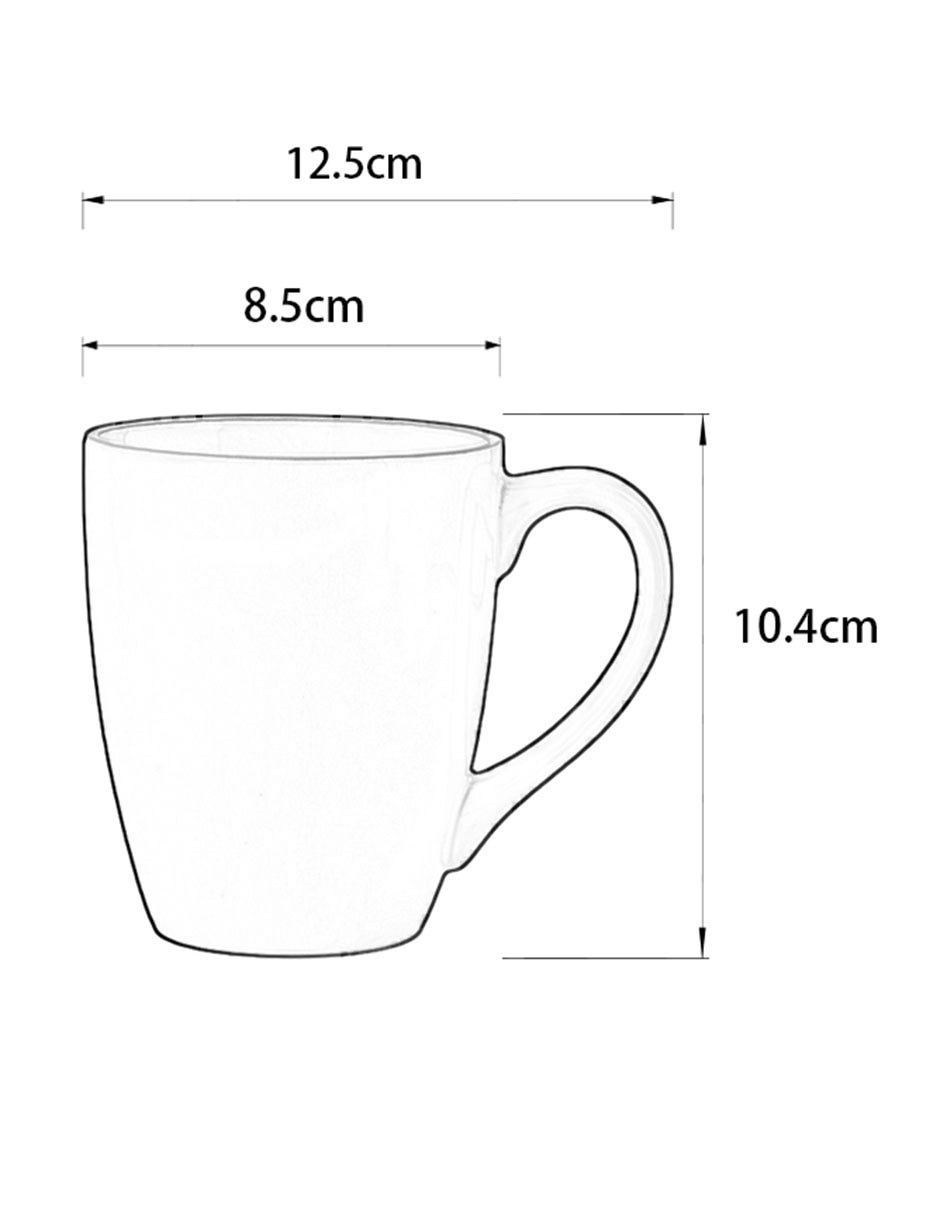 TAZA REDONDO VEGA, 350 ML, AZUL CLARO H