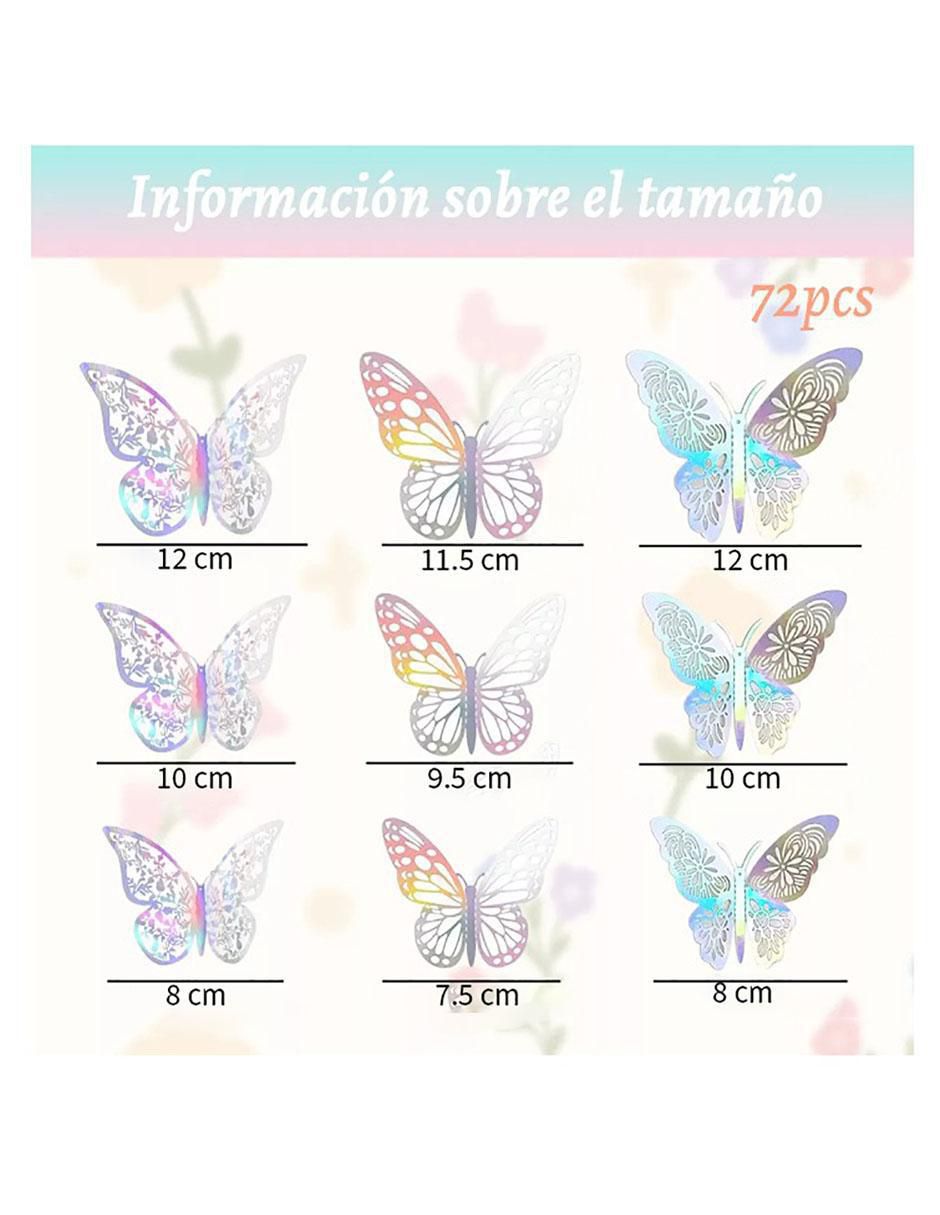 Figura decorativa de mariposa de metal 6