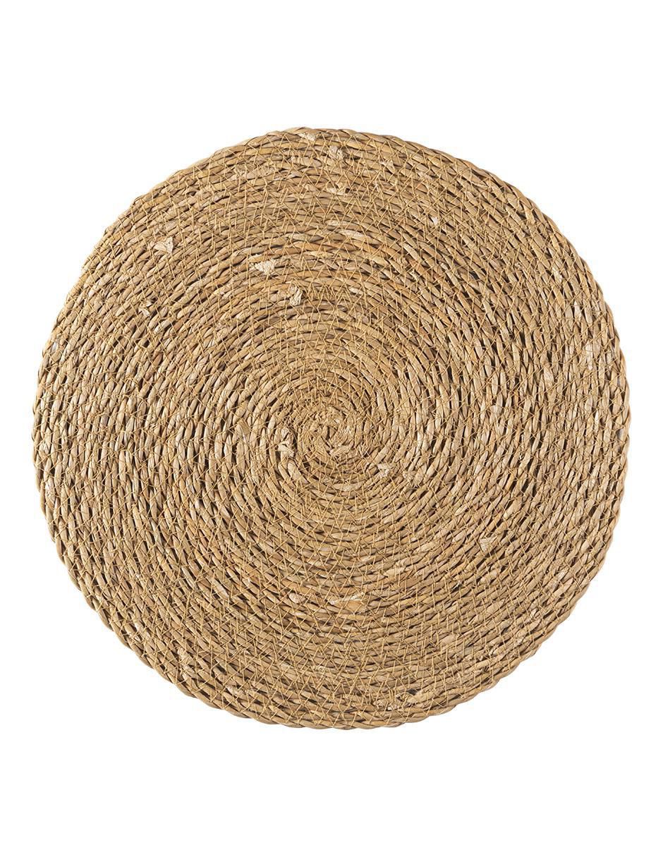 Plato base Lolo de fibras naturales 6 piezas