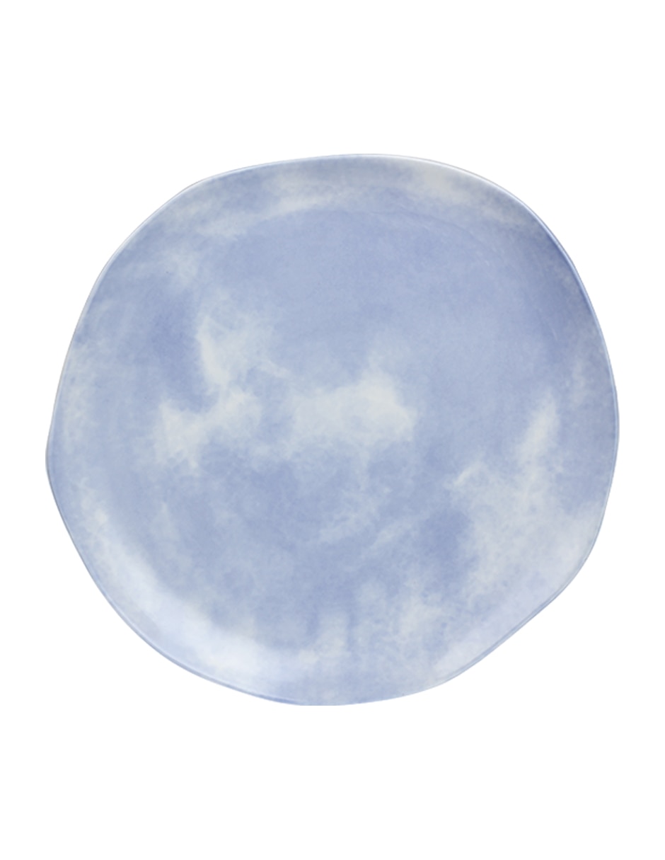 Plato trinche Watercolor Sunset de porcelana 4