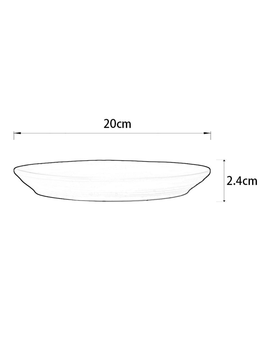 Plato postre Numa de cerámica 4