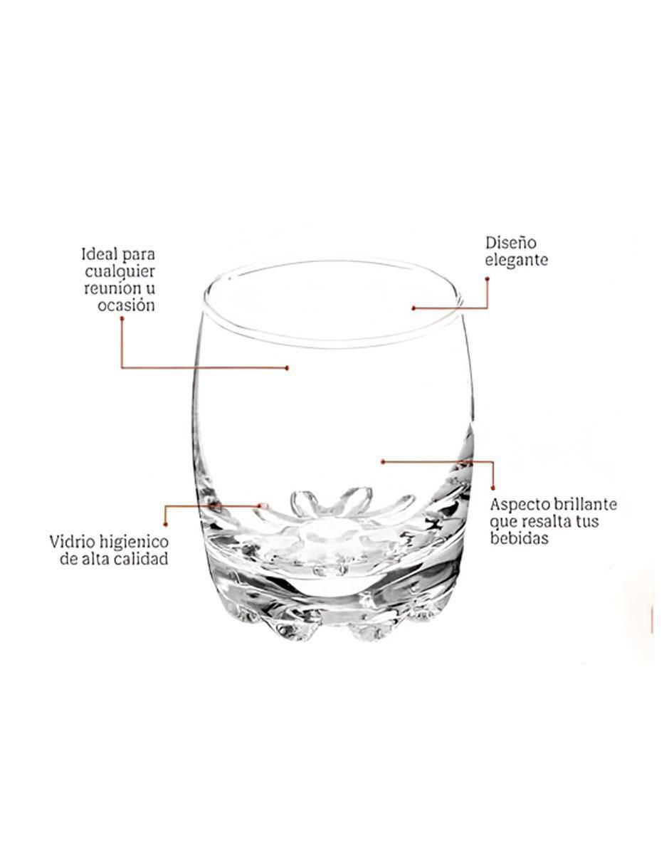 Set de tequileros de vidrio con 6 piezas 2