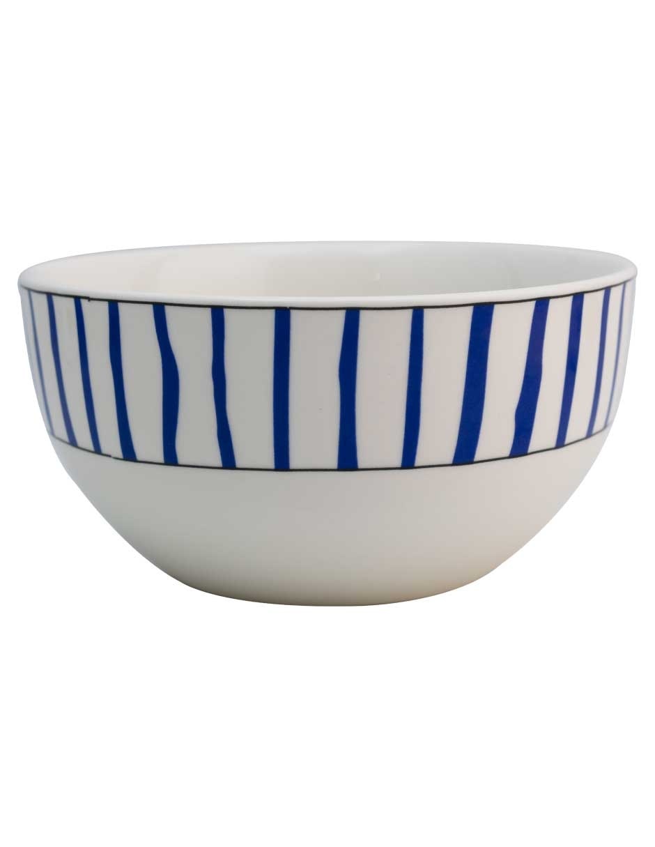 Plato sopa Mediterraneo de porcelana