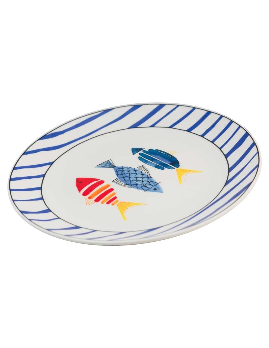 Plato ensalada Mediterraneo de porcelana 3