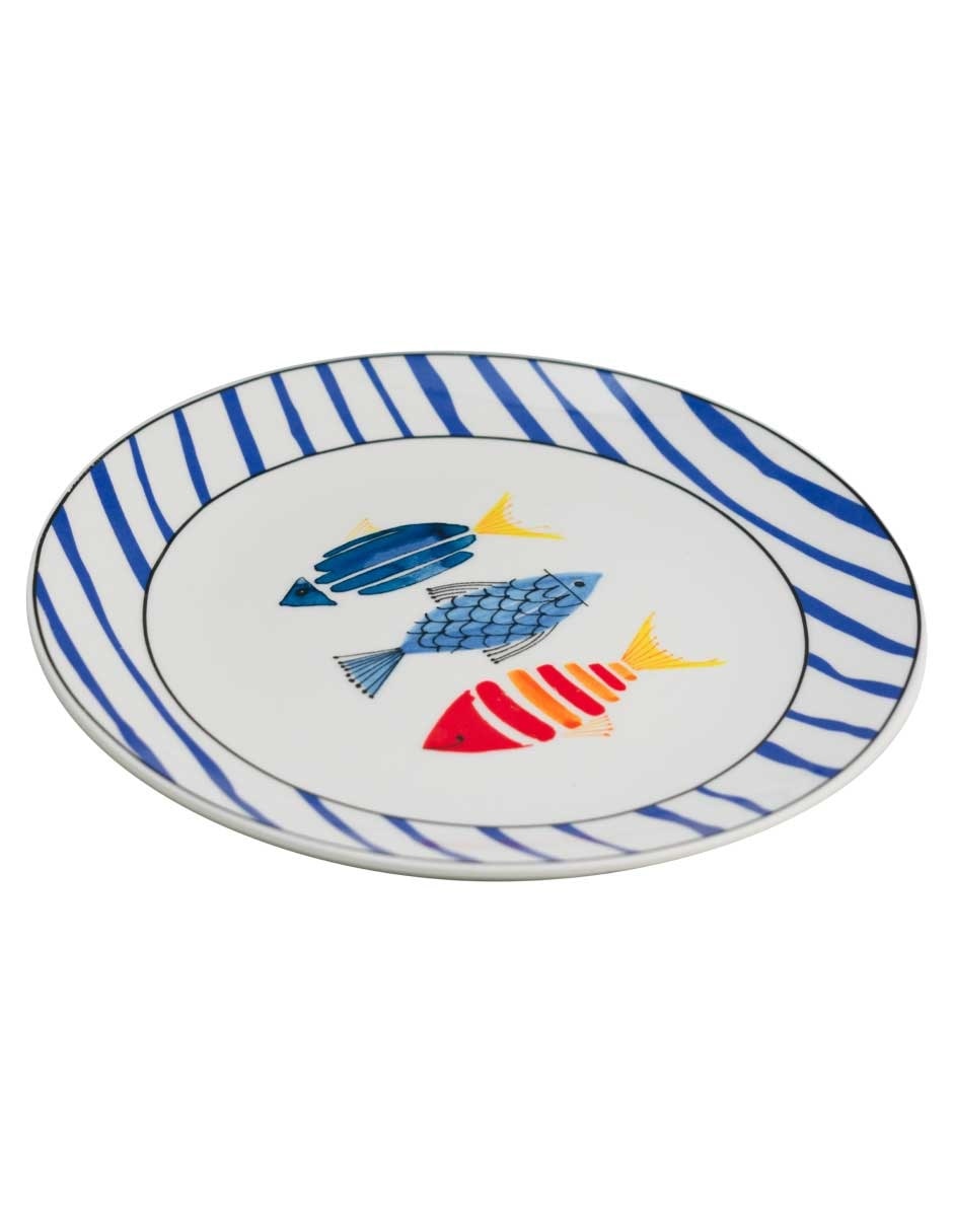 Plato ensalada Mediterraneo de porcelana 4