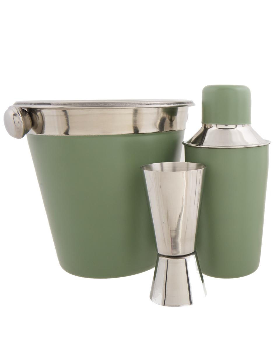 Set cocteles de acero inoxidable 9