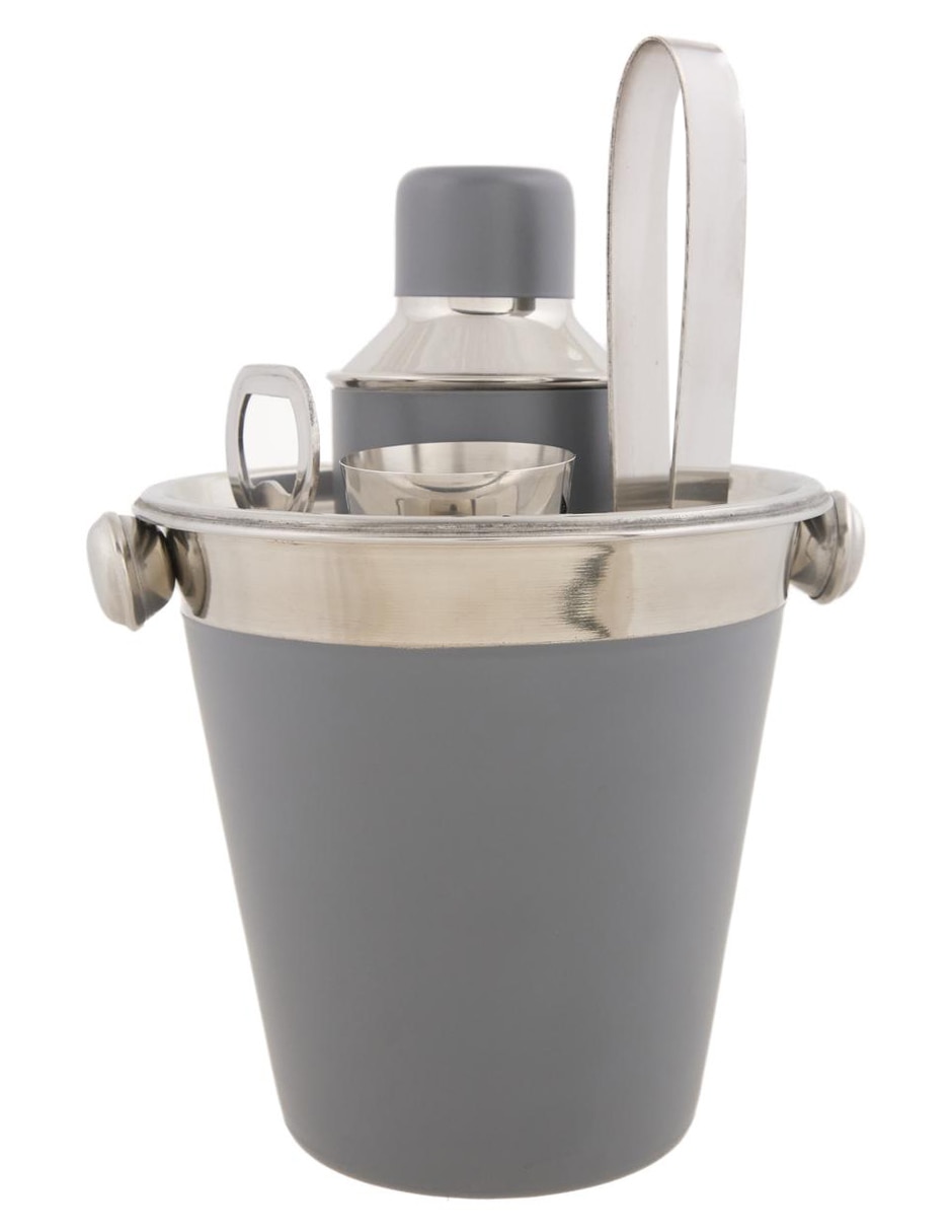 Set cocteles de acero inoxidable