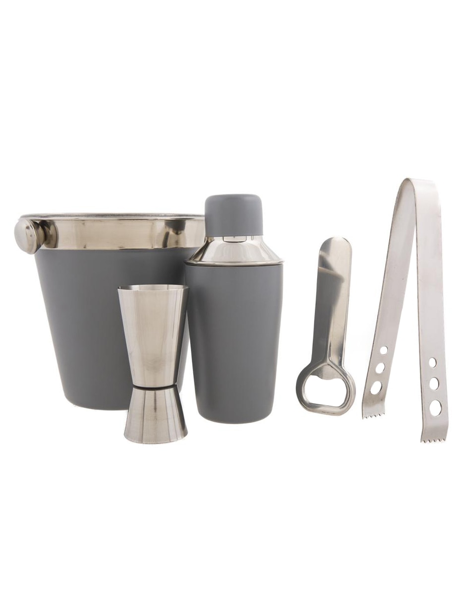 Set cocteles de acero inoxidable 8