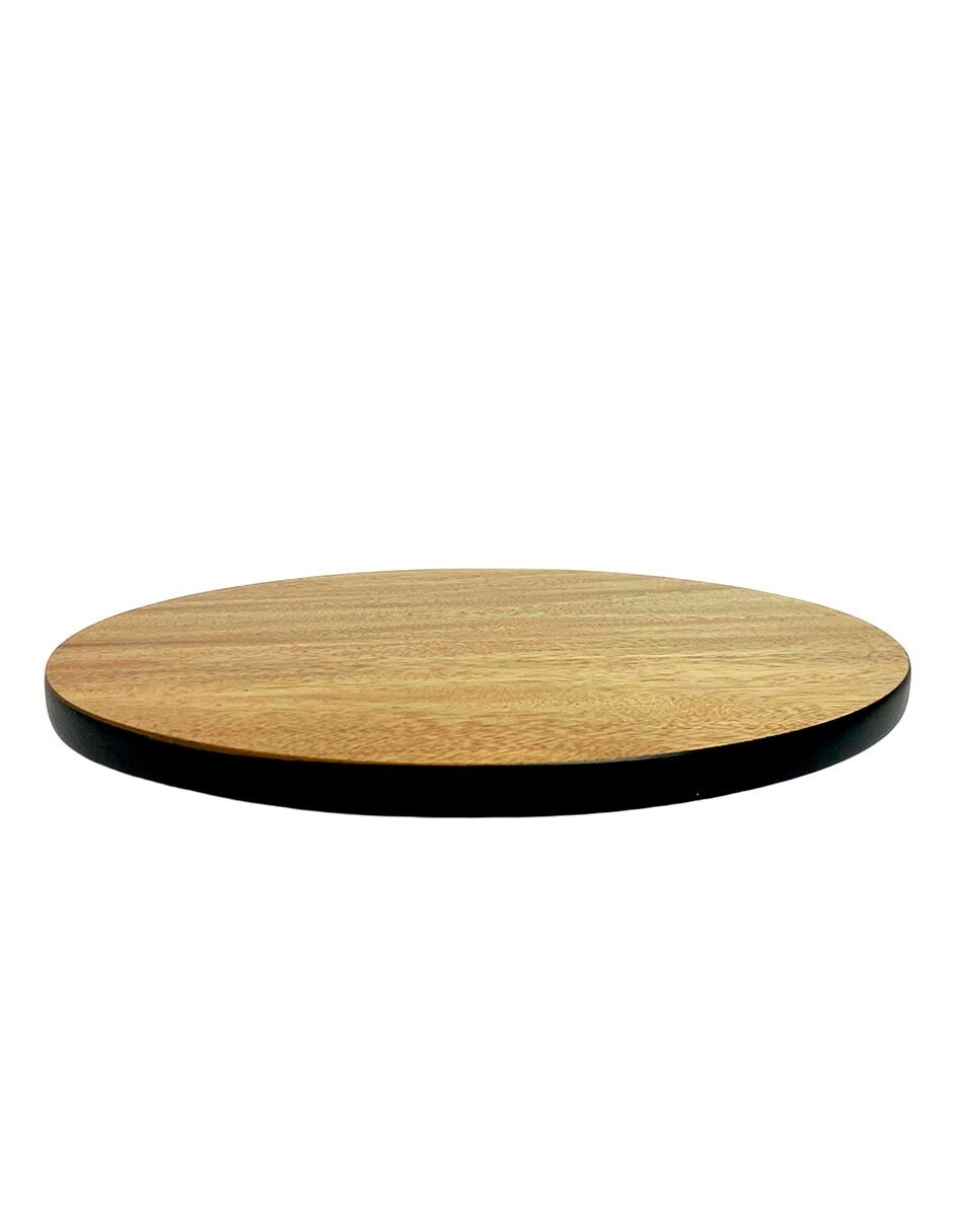 Charola giratoria de madera