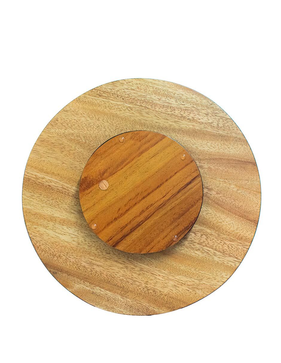 Charola giratoria de madera 5
