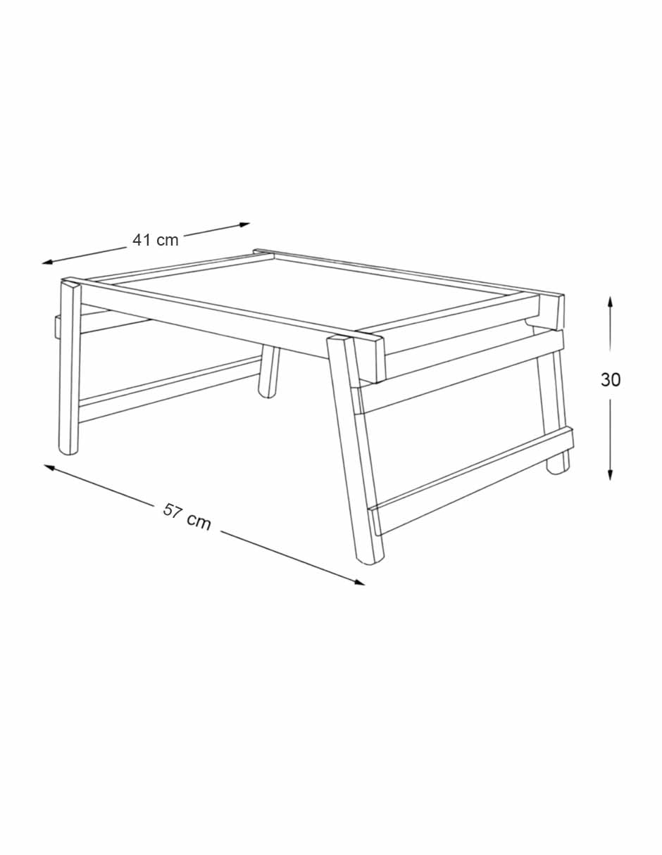 Charola multiusos Service Home de madera 5