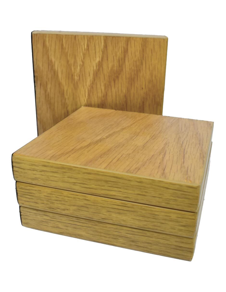 Set de portavasos coasters de madera 4 piezas 7