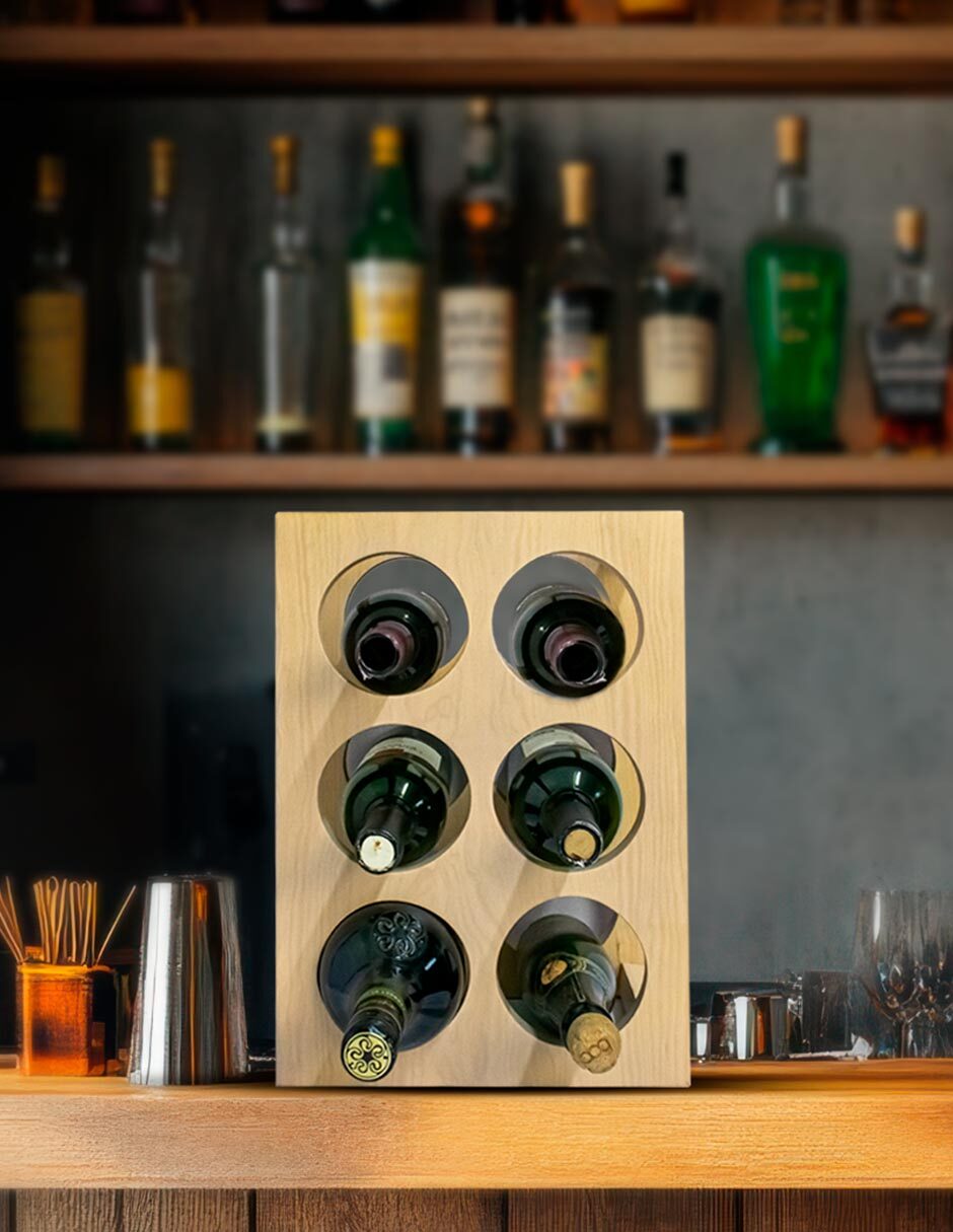 Cava de vinos C6Mag capacidad 6 botellas 5