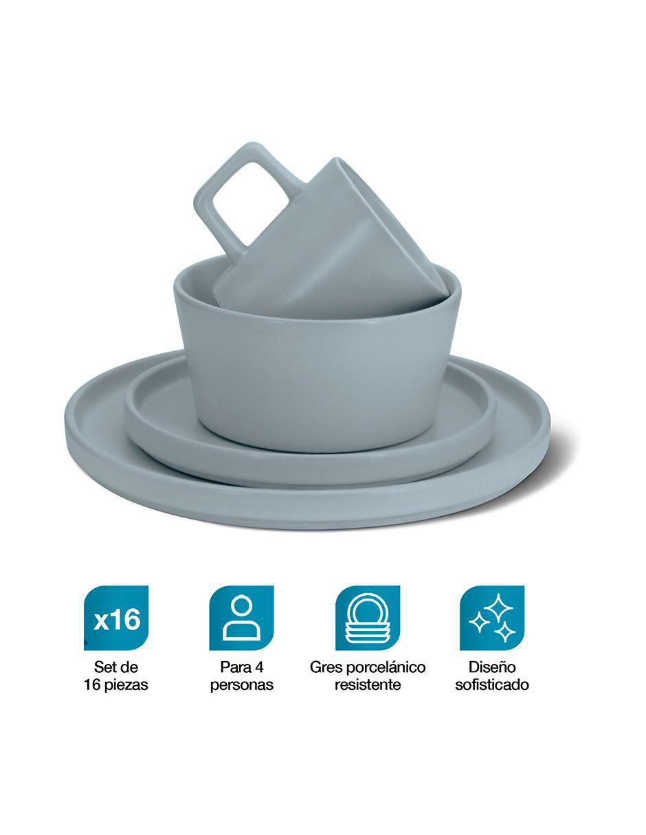 Vajilla cerrada de porcelana para 4 personas 2