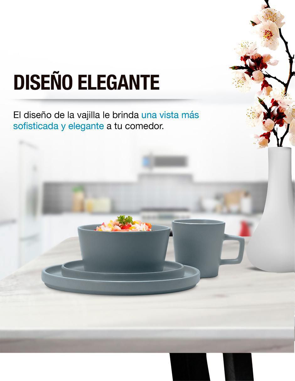 Vajilla cerrada de porcelana para 4 personas 3