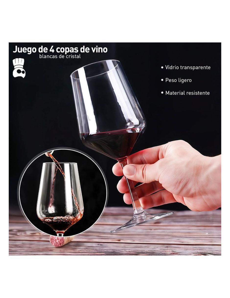 Set de copas para vino de vidrio 3