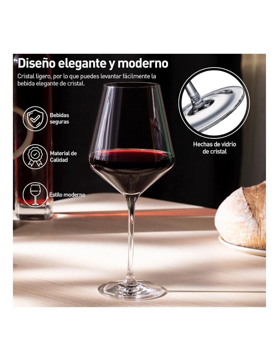 Set de copas para vino de vidrio 5