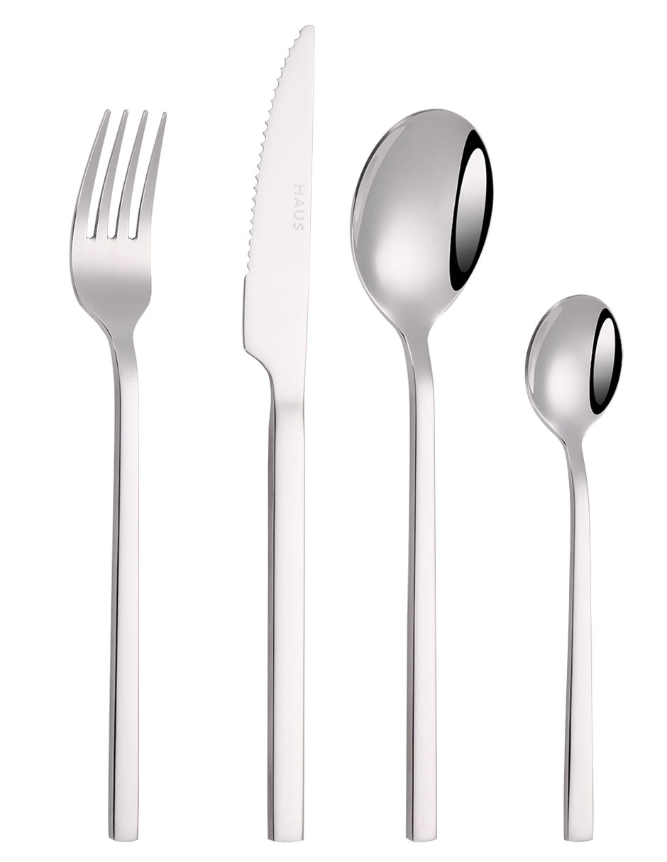 Set cubiertos de acero inoxidable 16 piezas