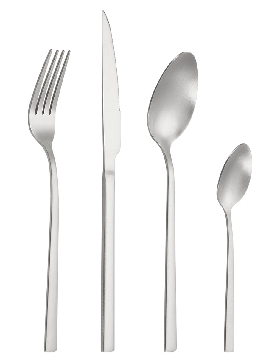 Set cubiertos Glow de acero inoxidable 16 piezas 2