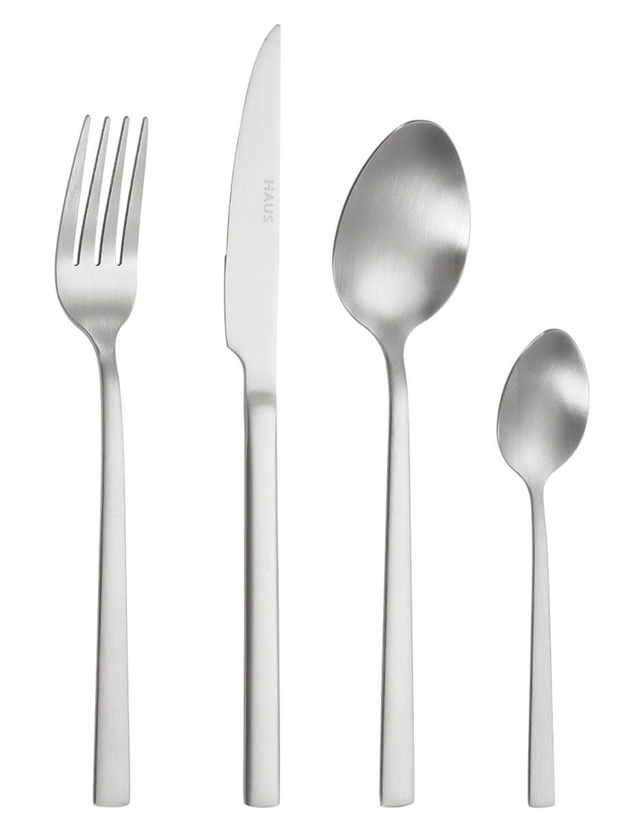 Set cubiertos Glow de acero inoxidable 24 piezas