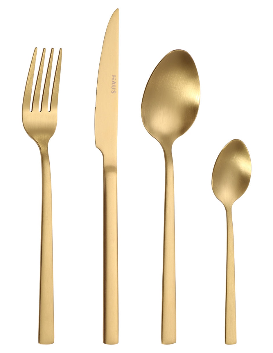 Set cubiertos Glow de acero inoxidable 16 piezas