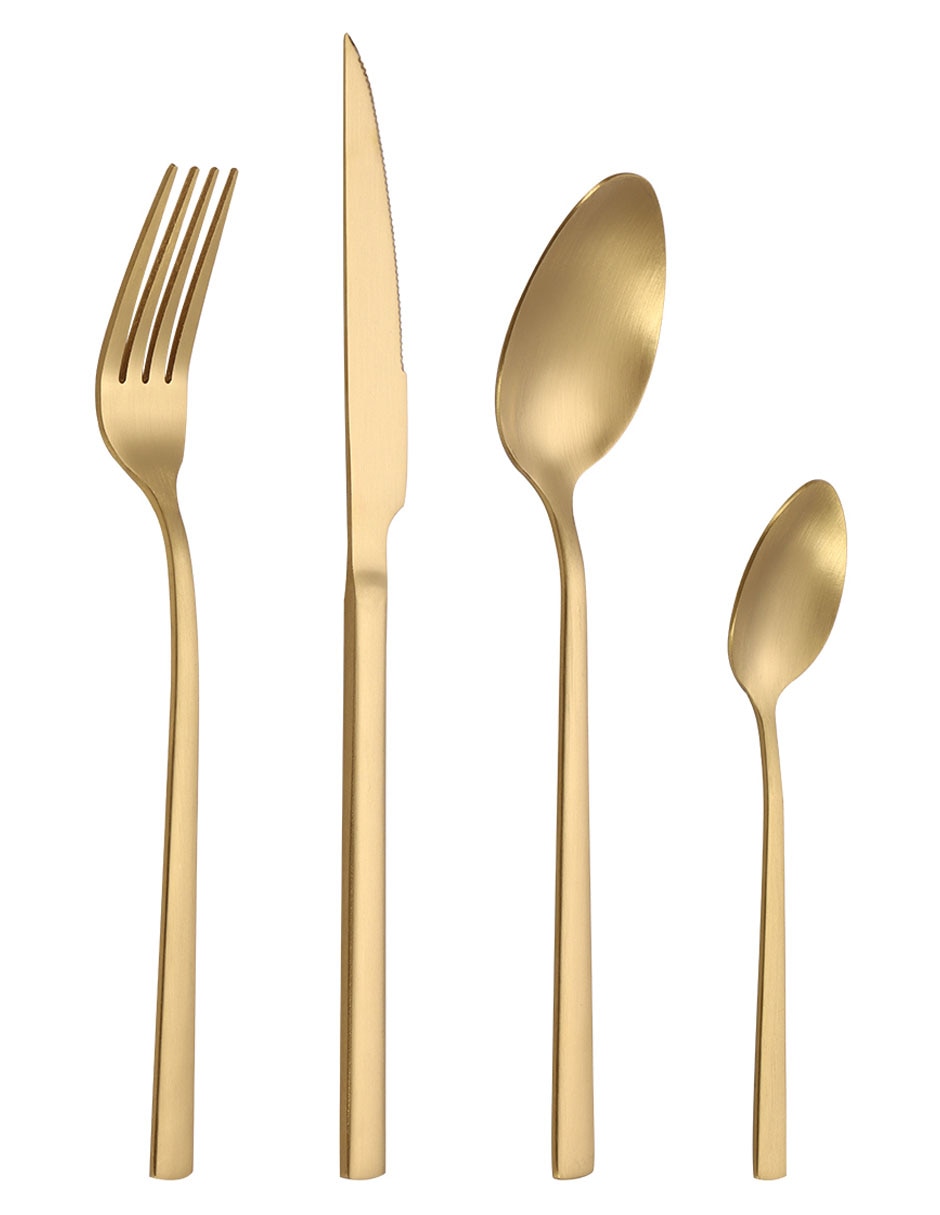 Set cubiertos Glow de acero inoxidable 16 piezas 2