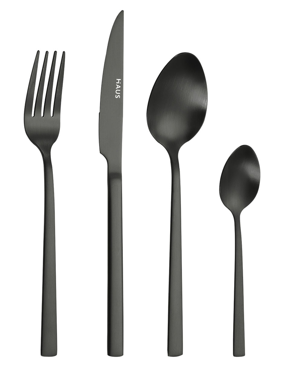 Set cubiertos Glow de acero inoxidable 24 piezas