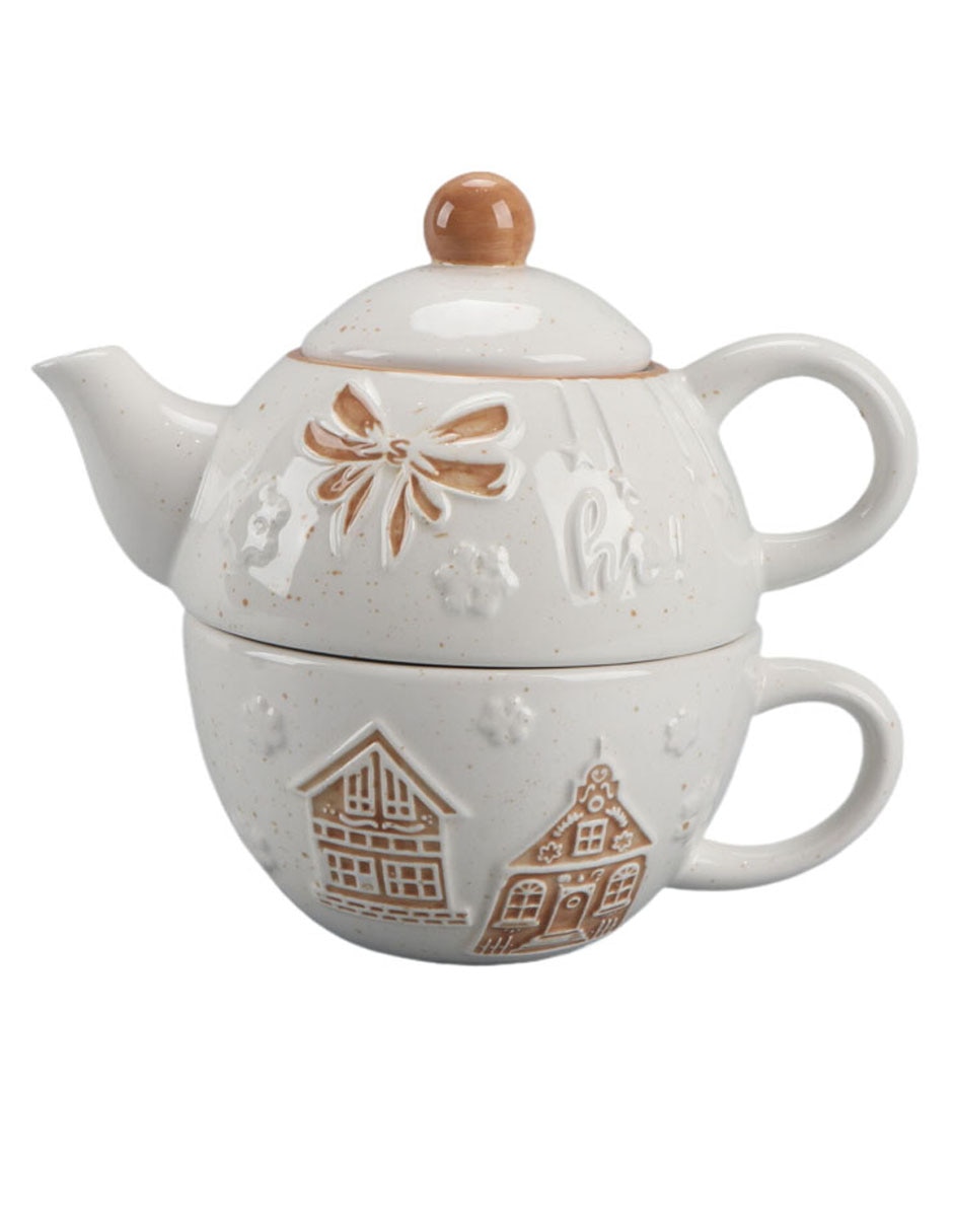 Tetera y taza de dolomita