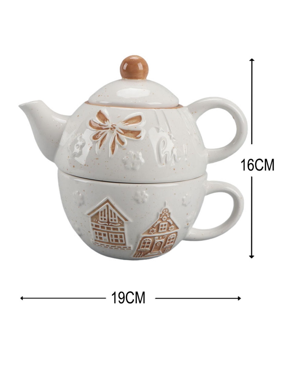 Tetera y taza de dolomita 6