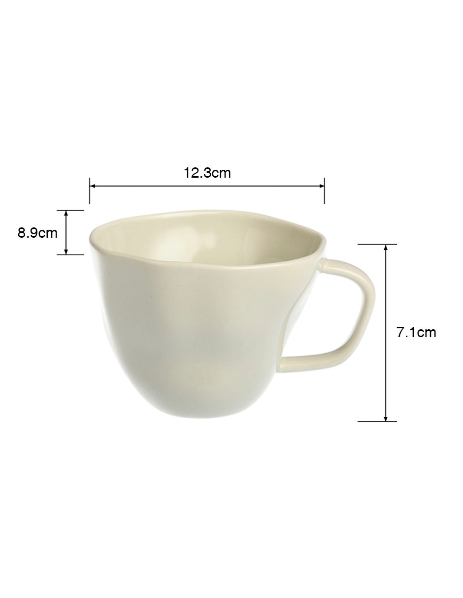TAZA IRREGULAR URBAN COL, 250 ML, BEIGE
