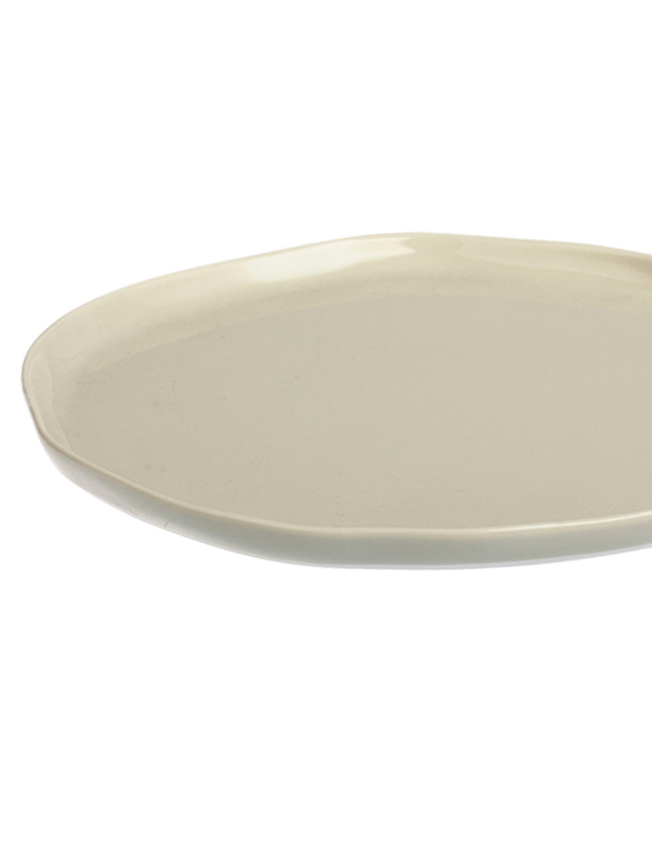 PLATO ENSALADA REDOND, SIN TAMAÑO, BEIGE