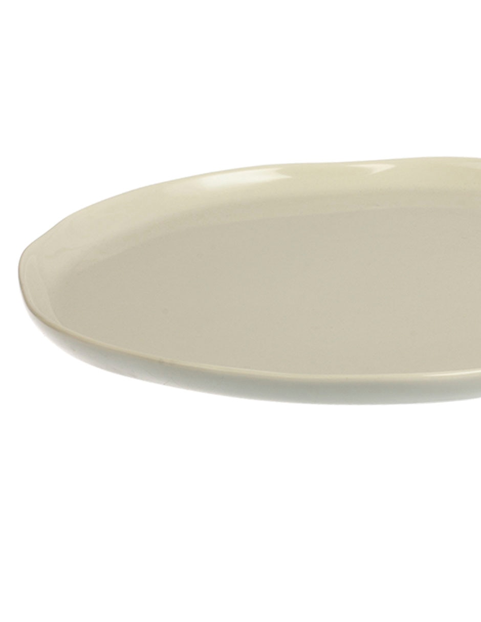 PLATO TRINCHE REDONDO UR, 26 CM, BEIGE