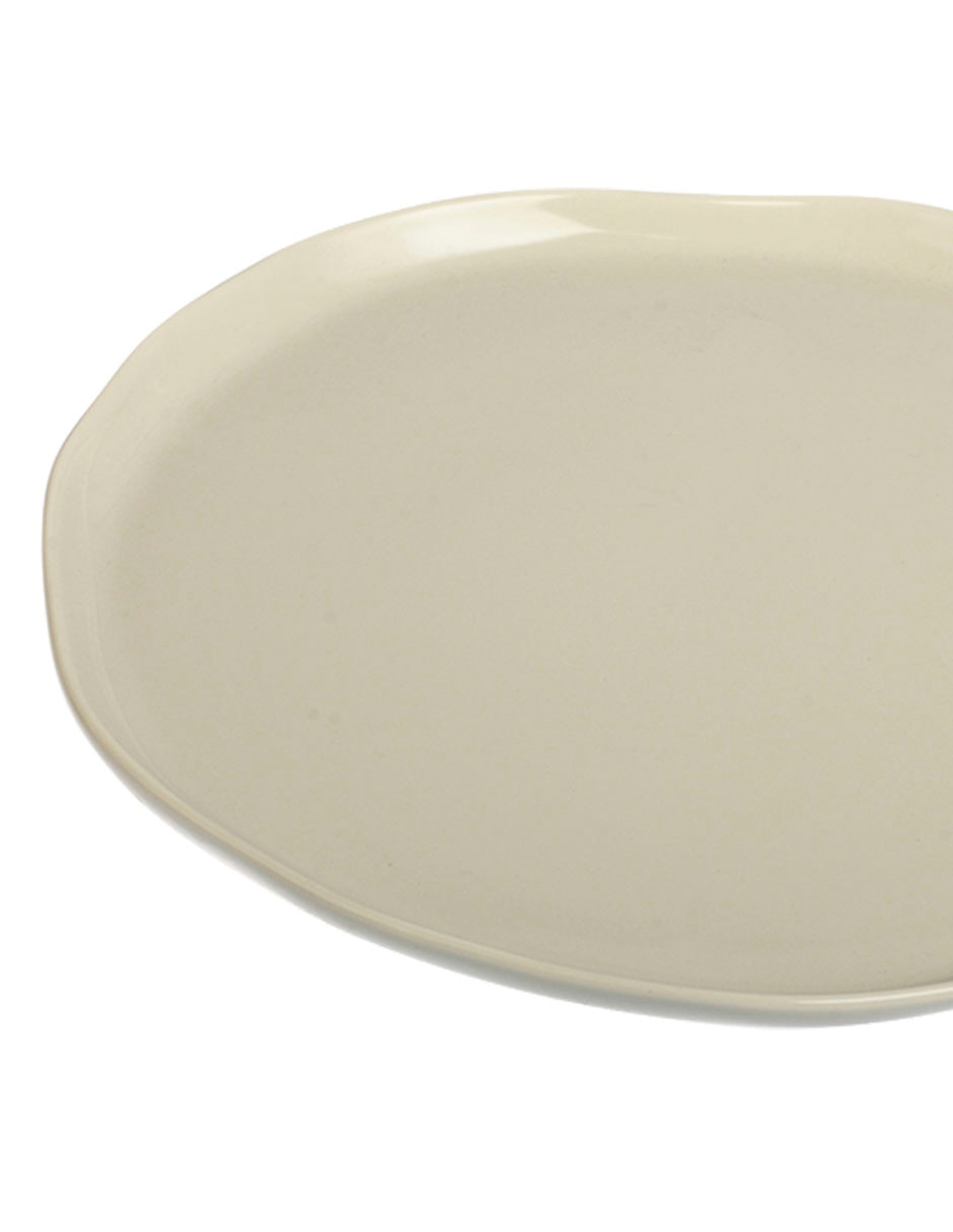 PLATO TRINCHE REDONDO UR, 26 CM, BEIGE
