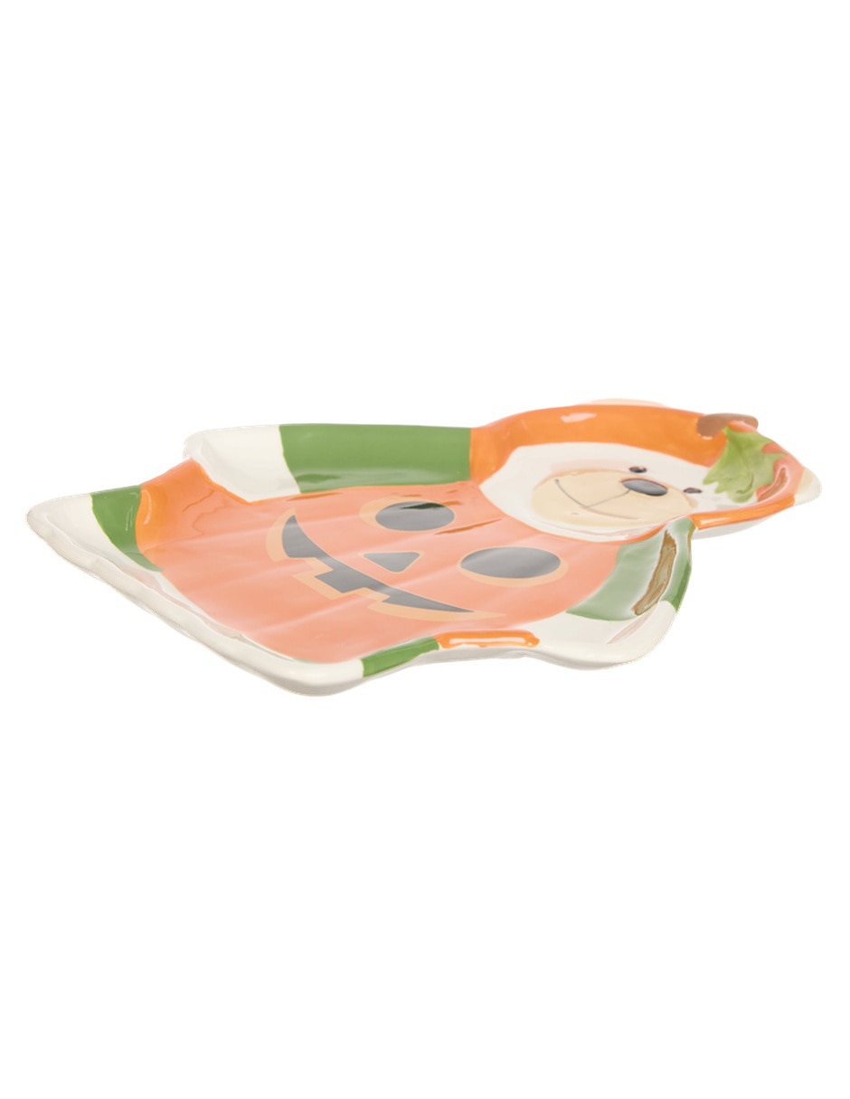 Platón de Halloween Bolo de cerámica Espera La Nocturna