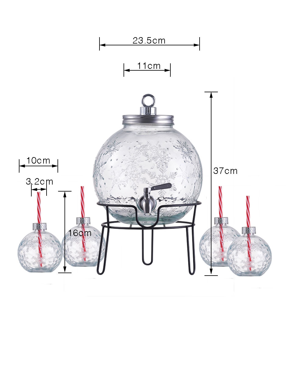 Vitrolero de vidrio Snowball Season 3