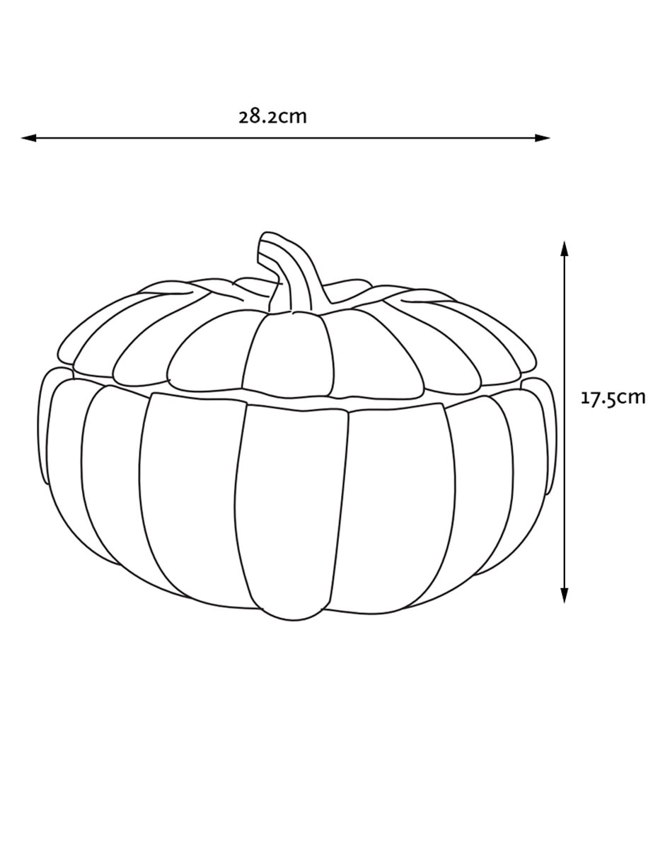 Contenedor Pumpkin Harvest de cerámica 5