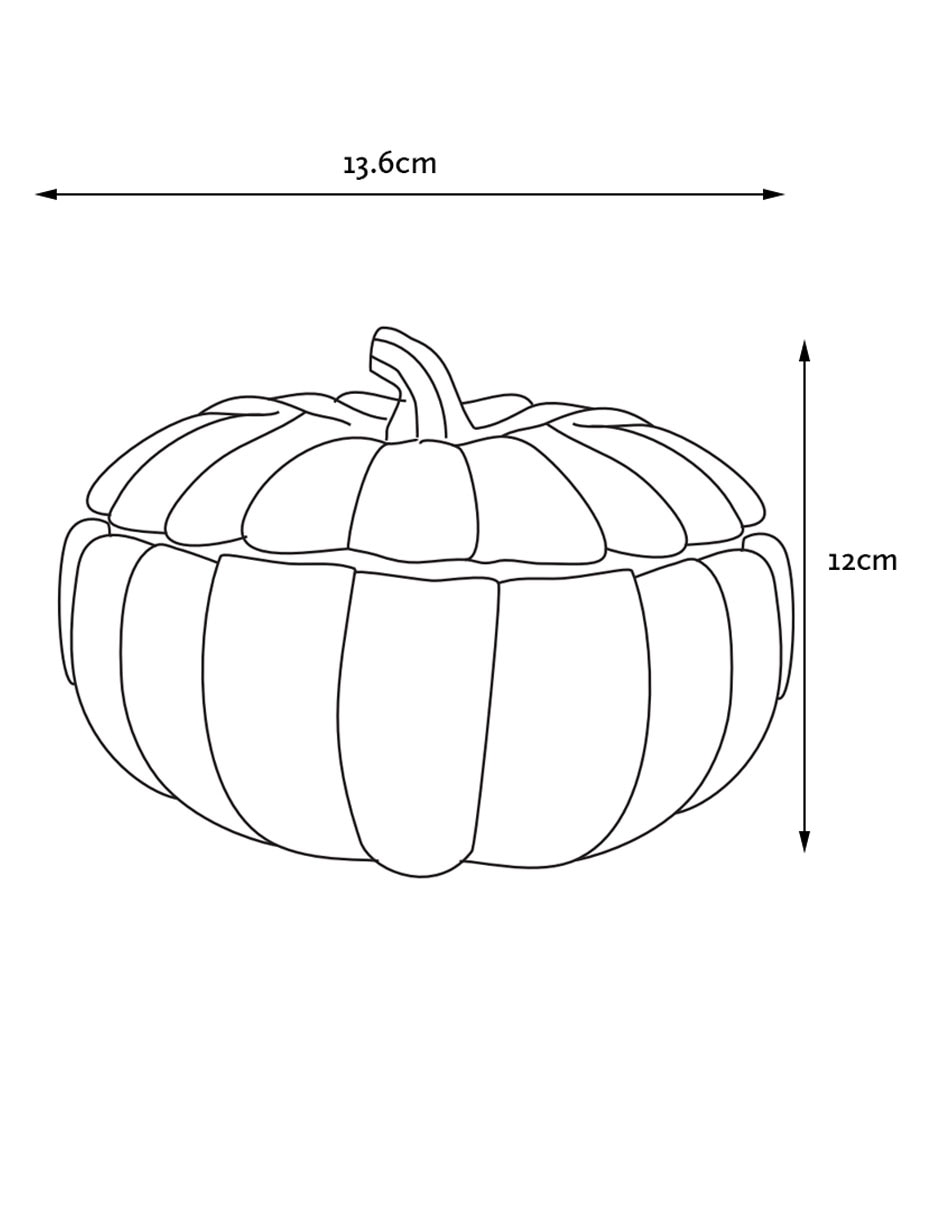 Contenedor Pumpkin Harvest de cerámica 5