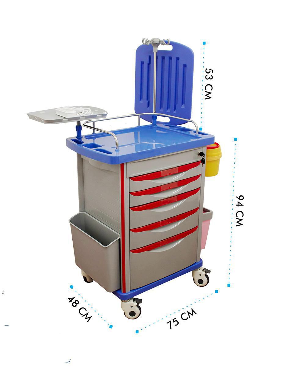 Carro de servicio áreas múltiples metal 12