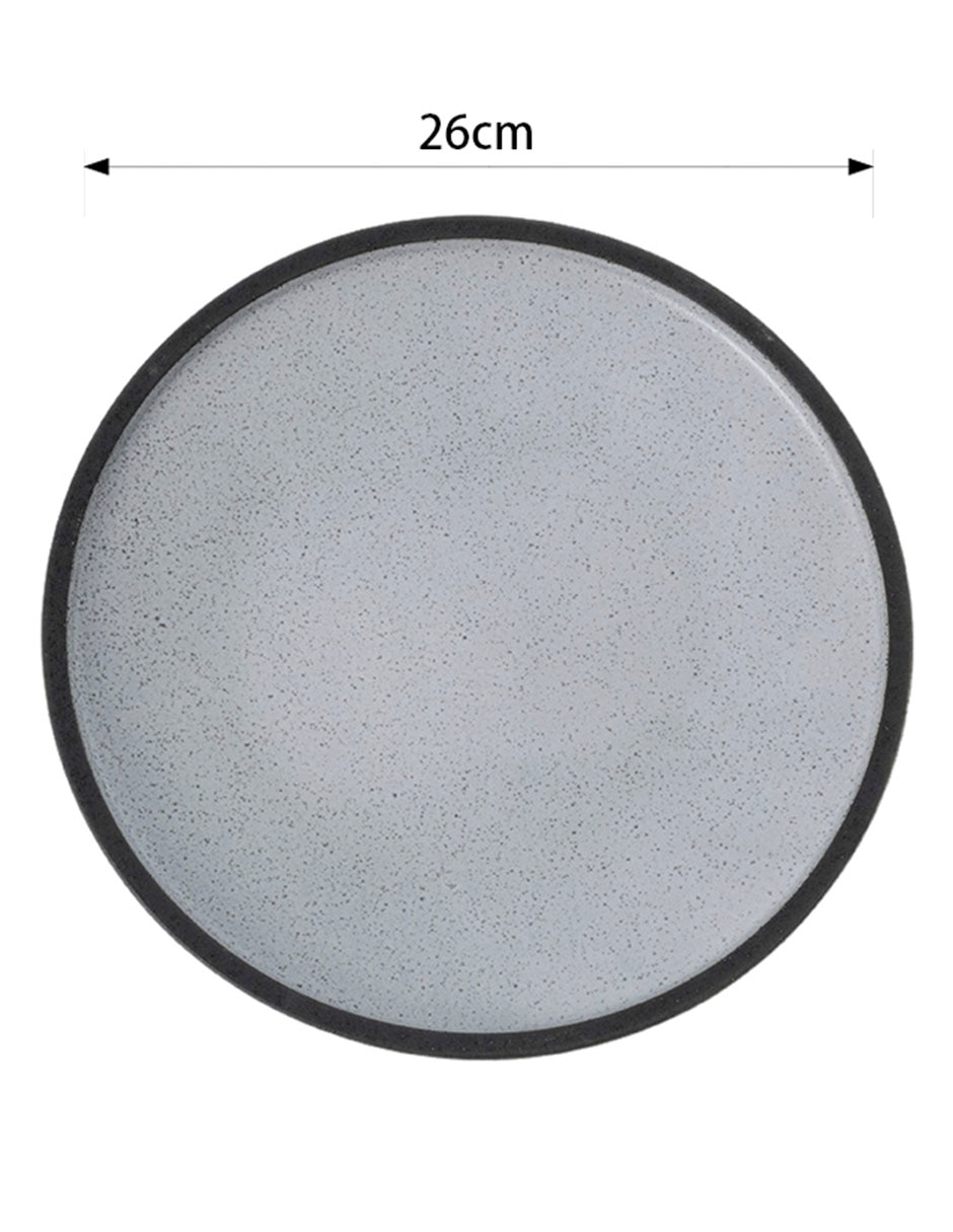 Plato trinche Sereno gris de stoneware 5