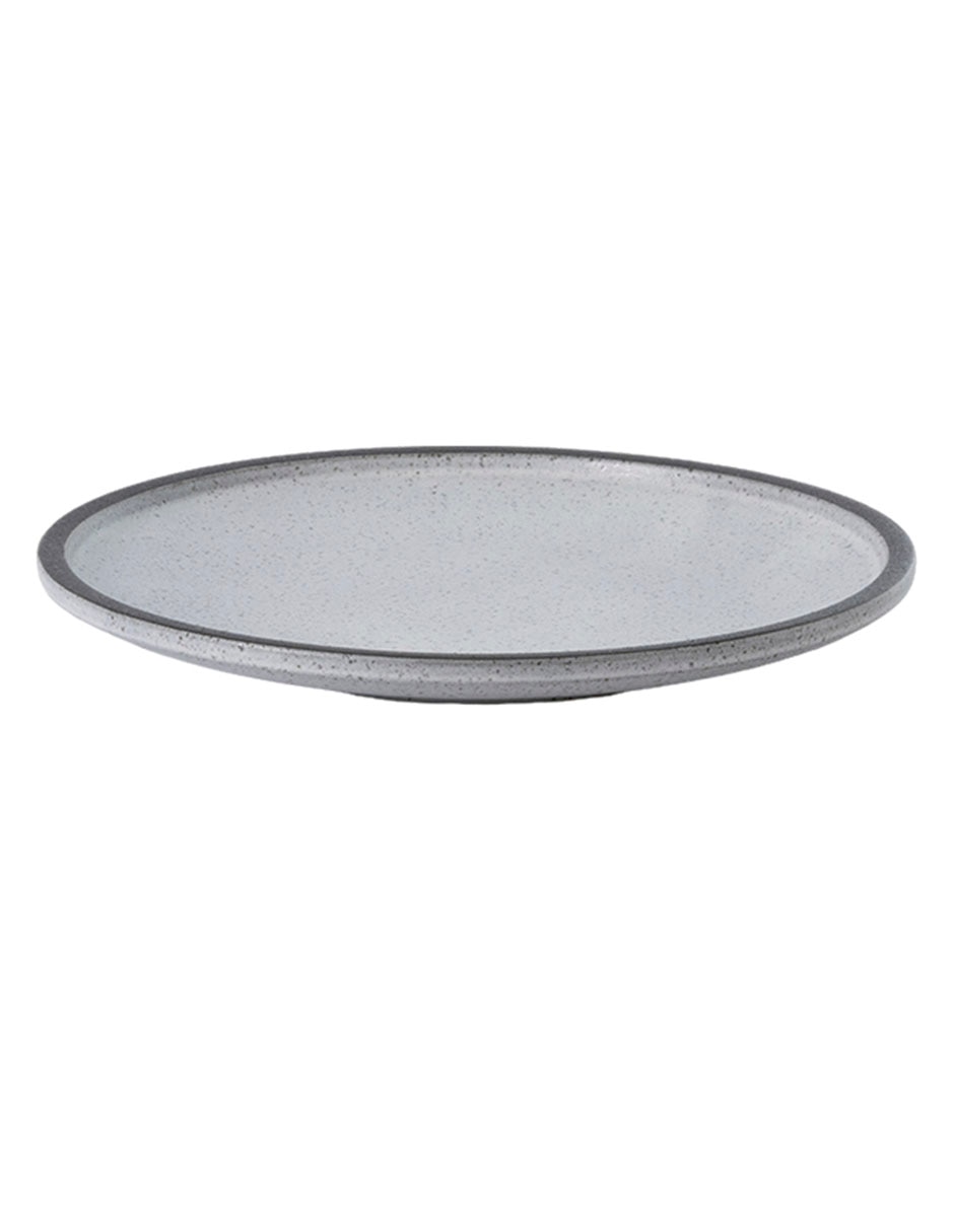 Plato ensalada Sereno gris de stoneware 2