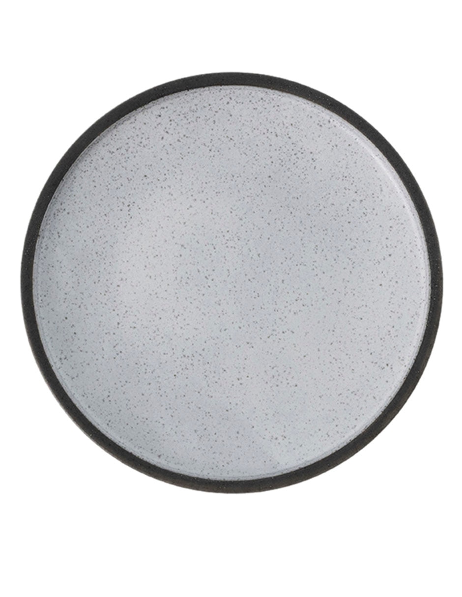Plato ensalada Sereno gris de stoneware 3