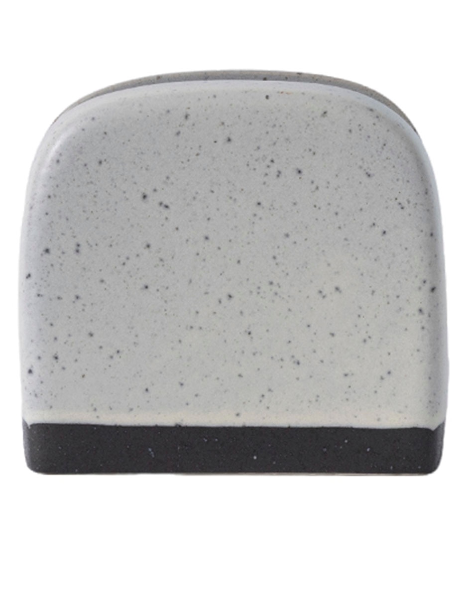 Servilletero Sereno gris de stoneware