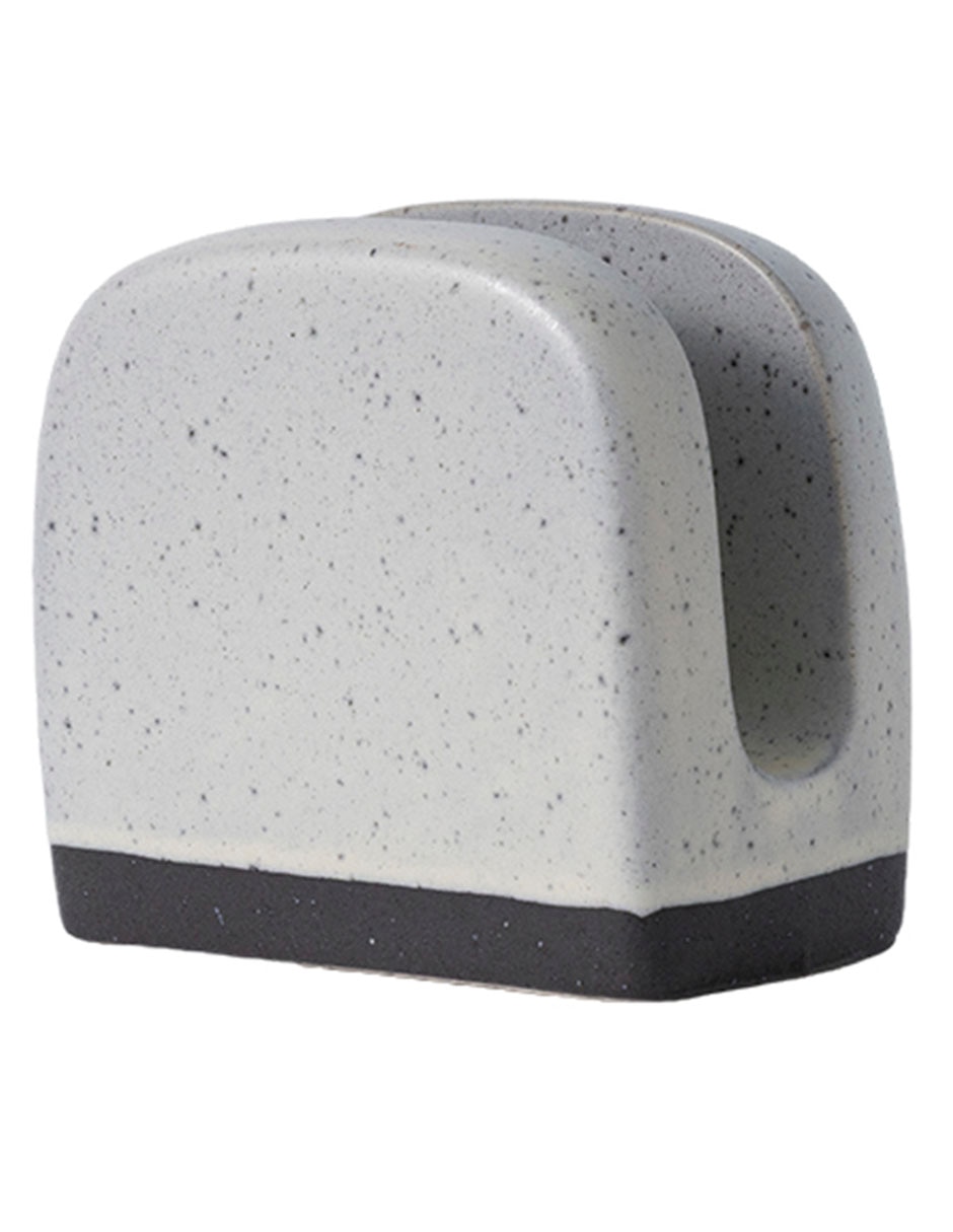 Servilletero Sereno gris de stoneware 2