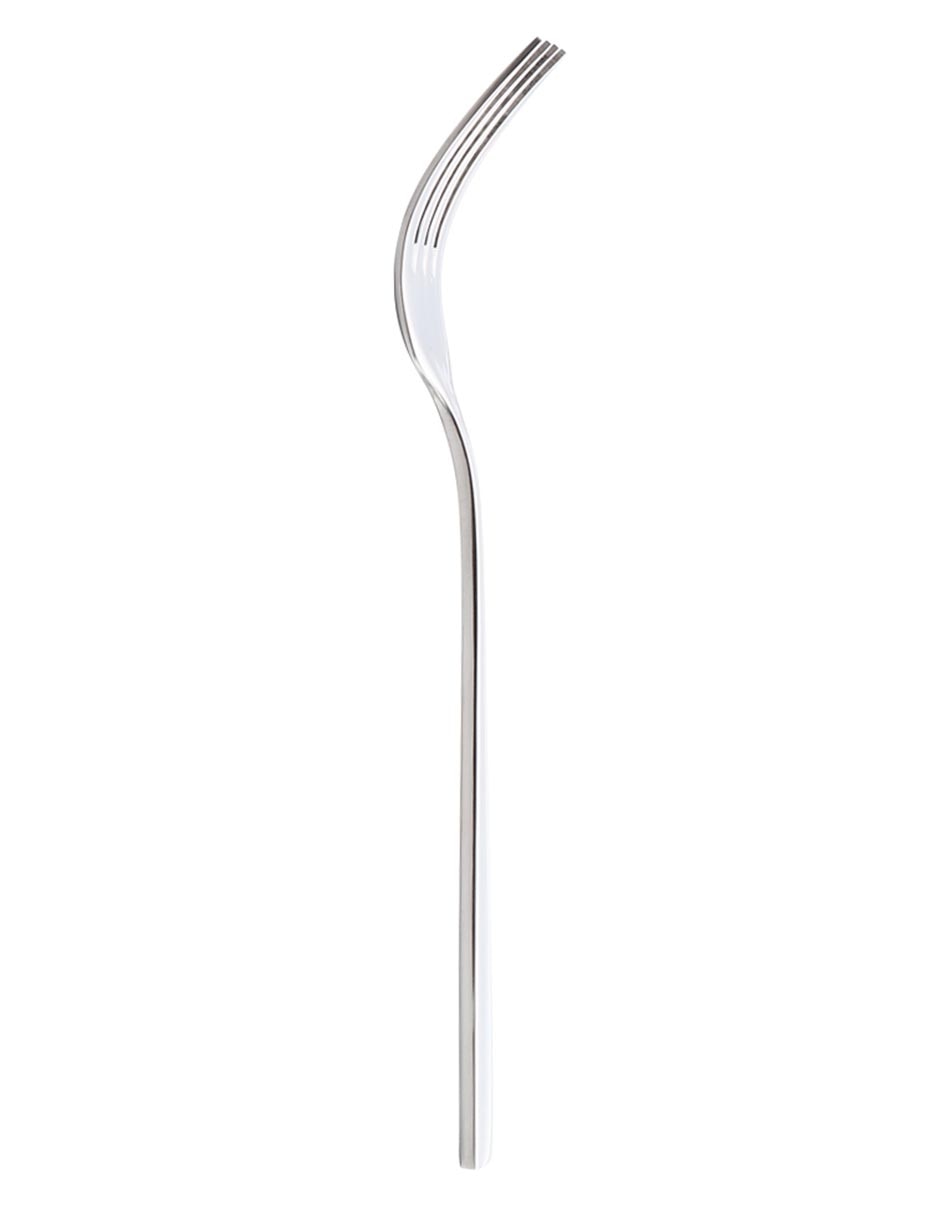 Tenedor Black & Silver de acero inoxidable 2