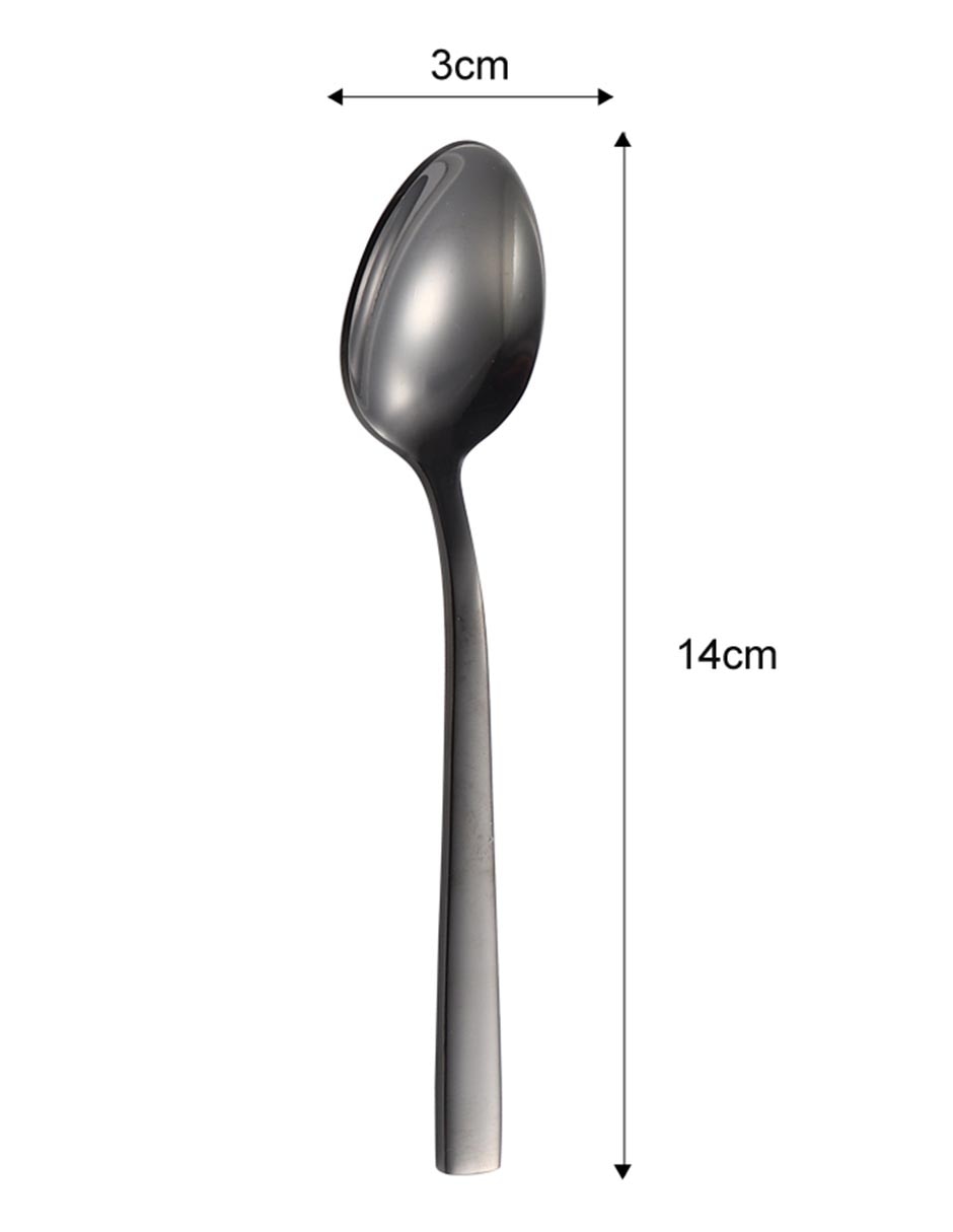 Cuchara Black & Silver para té 5