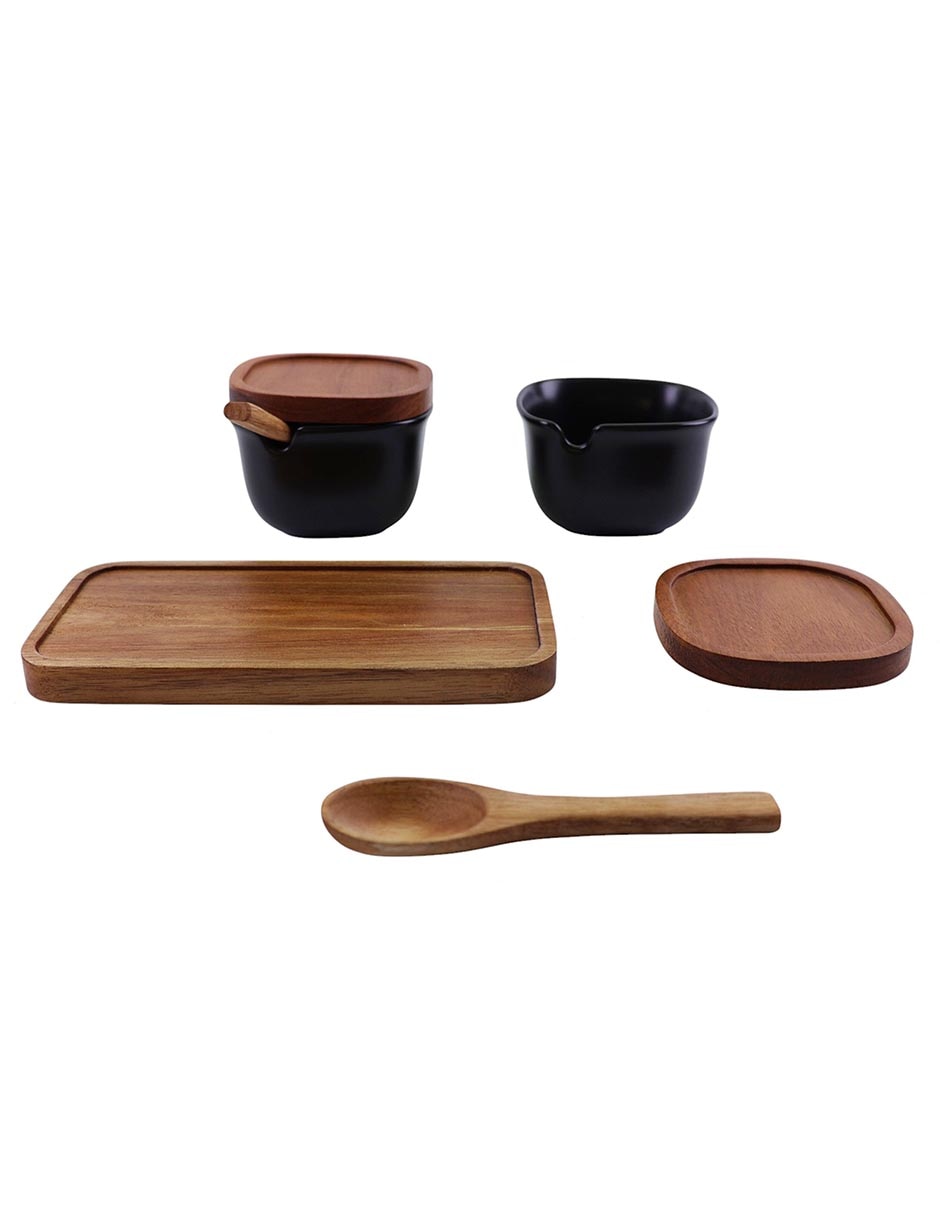 Set de especieros estante Acai & Glass 2